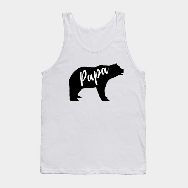 Bear Papa Tank Top by Artistic Design